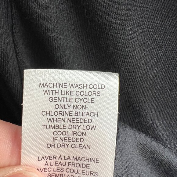 T Tahari Pleated Puff Sleeve Blouse Black Size Small - Picture 11 of 12